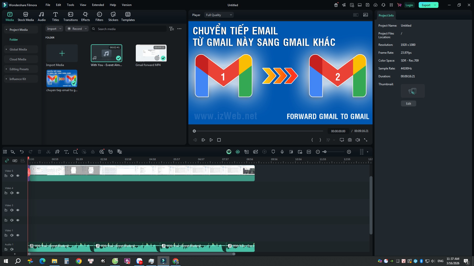Phần mềm biên tập video Wondershare Filmora